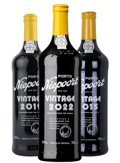 Vintage Port - årgang 2015, 2019 og 2022