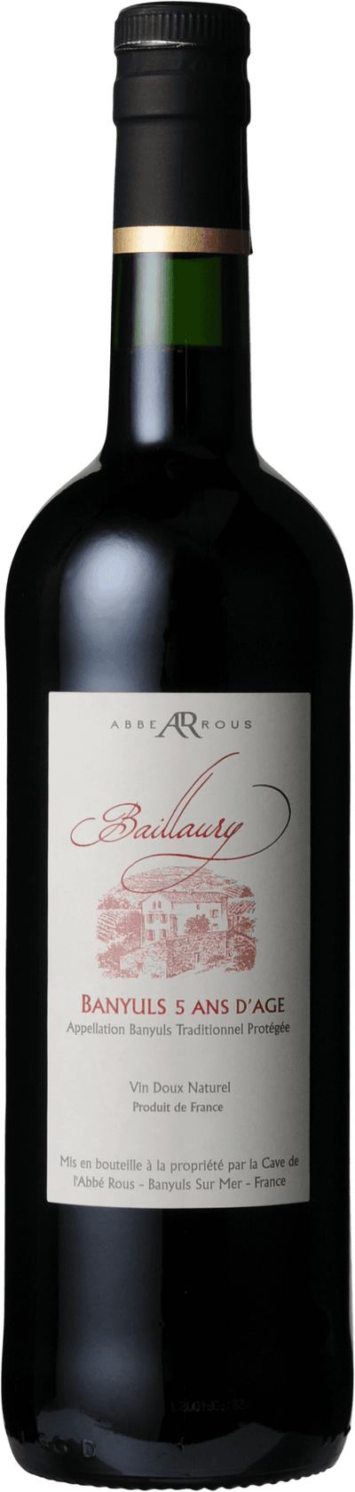 Banyuls Domaine Baillaury 5 ans