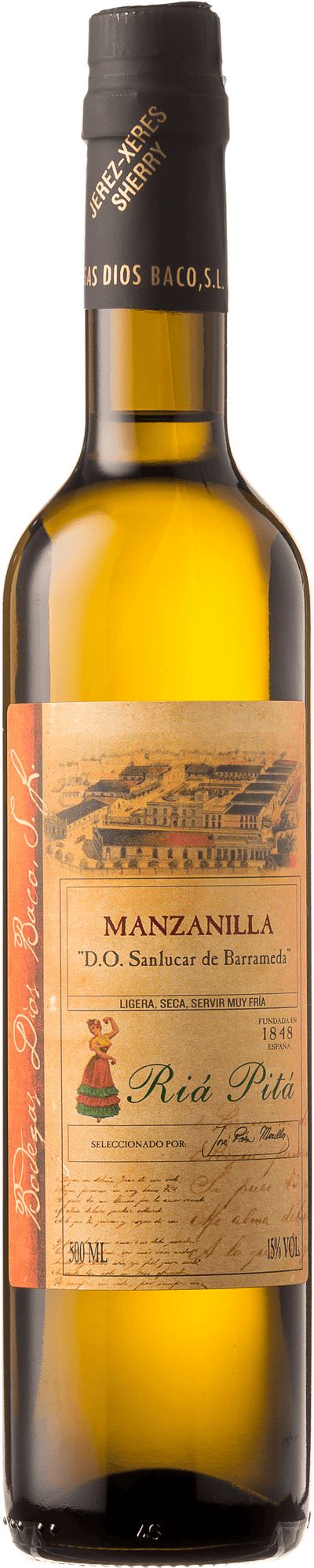 Ría Pitá Manzanilla 15%  50 cl