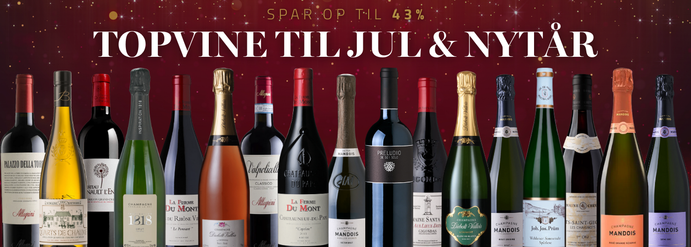 Topvine til jul og nytår 2025